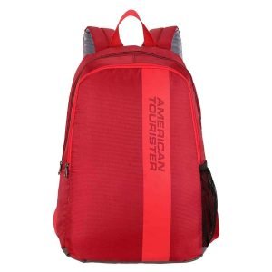American Tourister Red Wave Casual Backpack