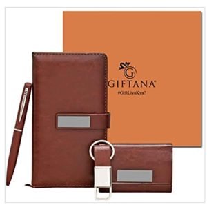 Combo 4 in 1 Diary Pen Card Holder Keychain