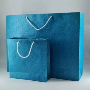 Eco-friendly Emboss Textured Handmade Paper Bags